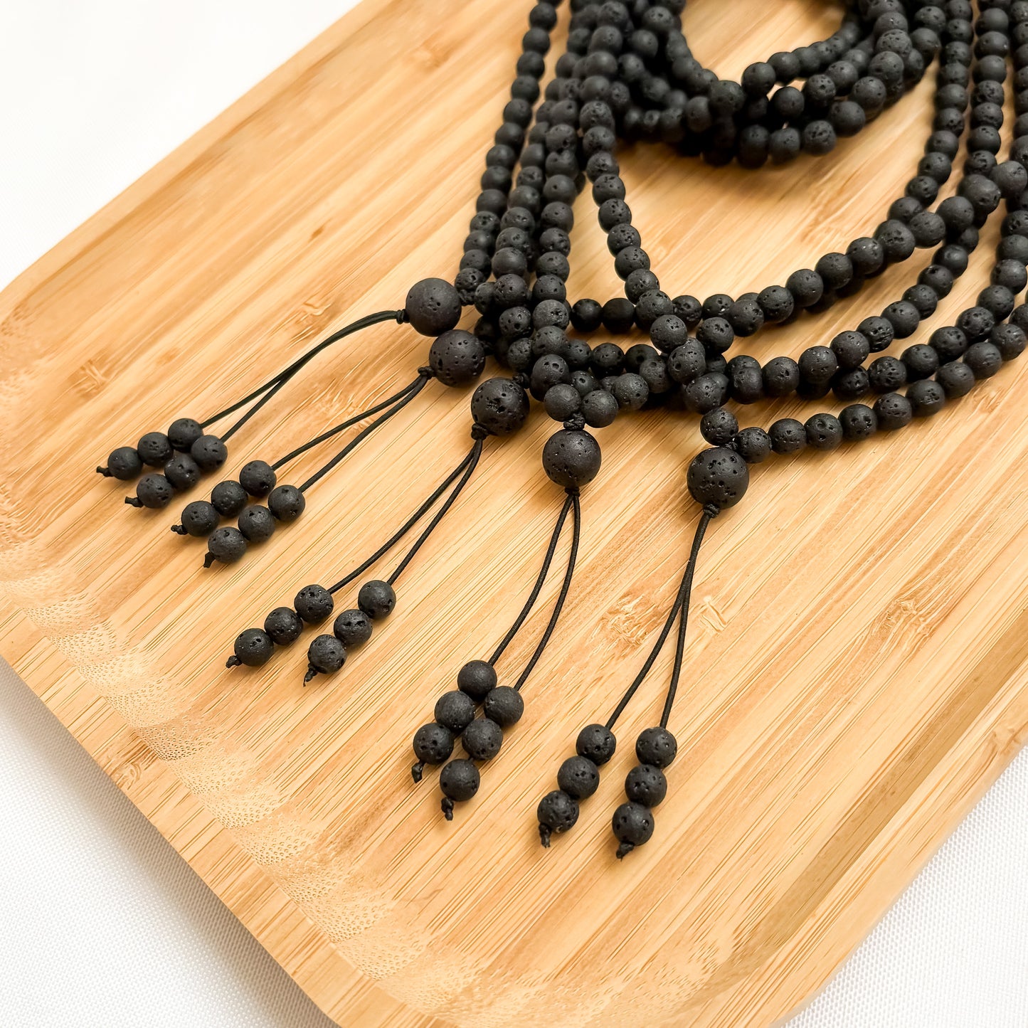 I. Lava Stone Mala Necklace