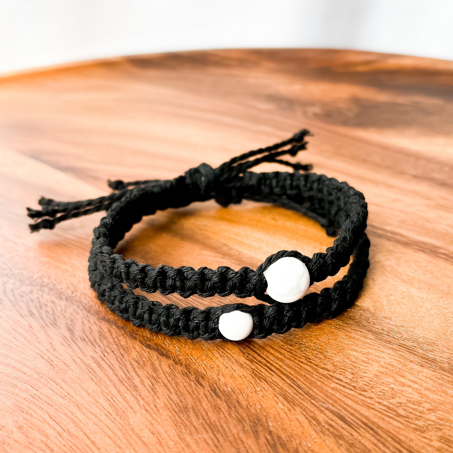 XII. Macrame Bracelet with White Howlite