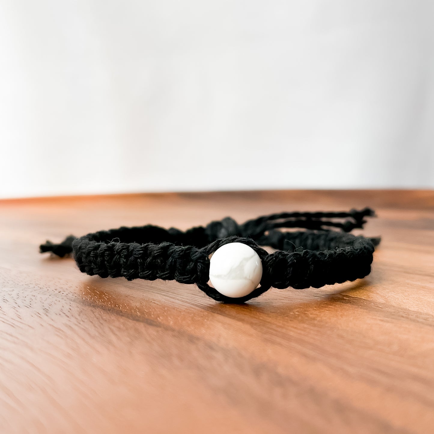 XII. Macrame Bracelet with White Howlite