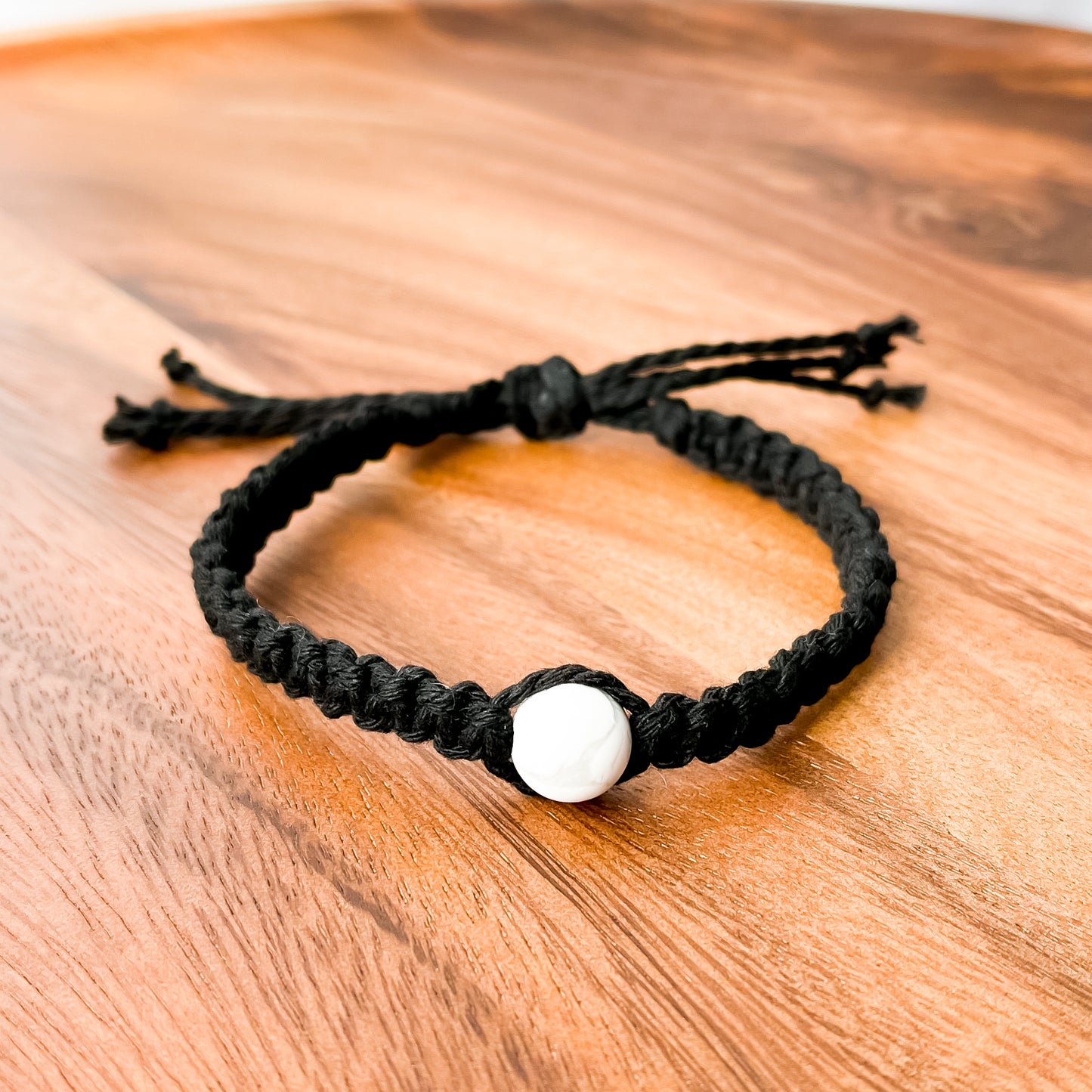 XII. Macrame Bracelet with White Howlite