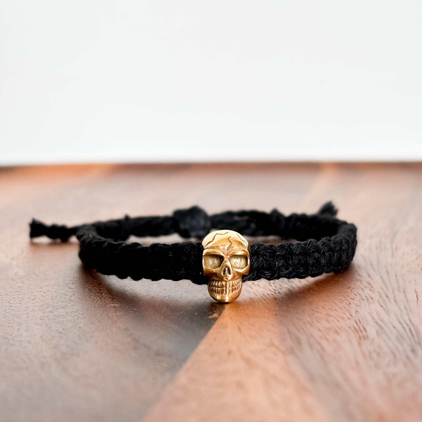 XIX. Macrame Gold Skull