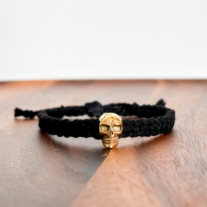 XIX. Macrame Gold Skull