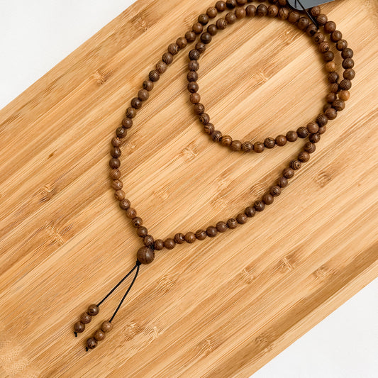 II. Wood Mala Necklace