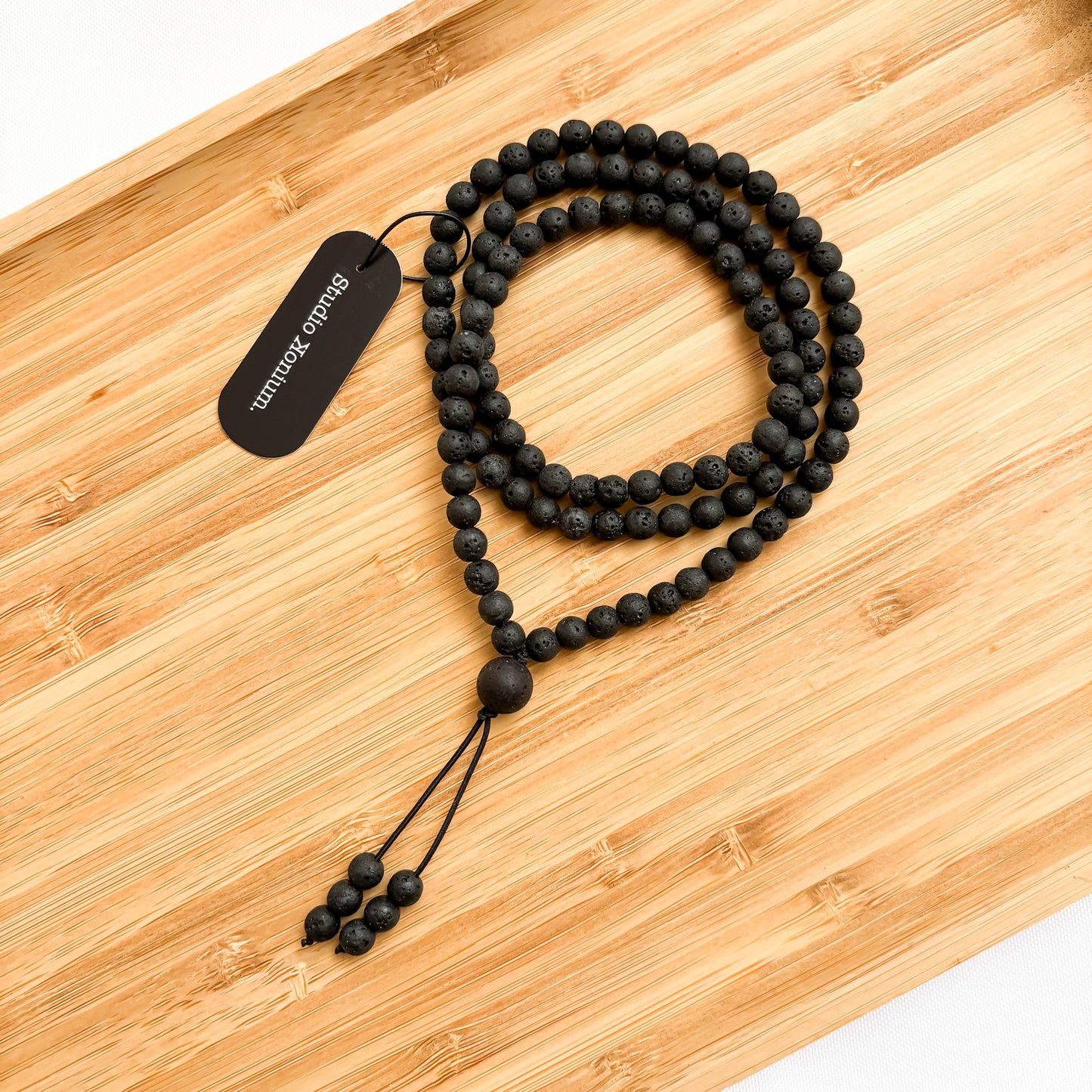 I. Lava Stone Mala Necklace